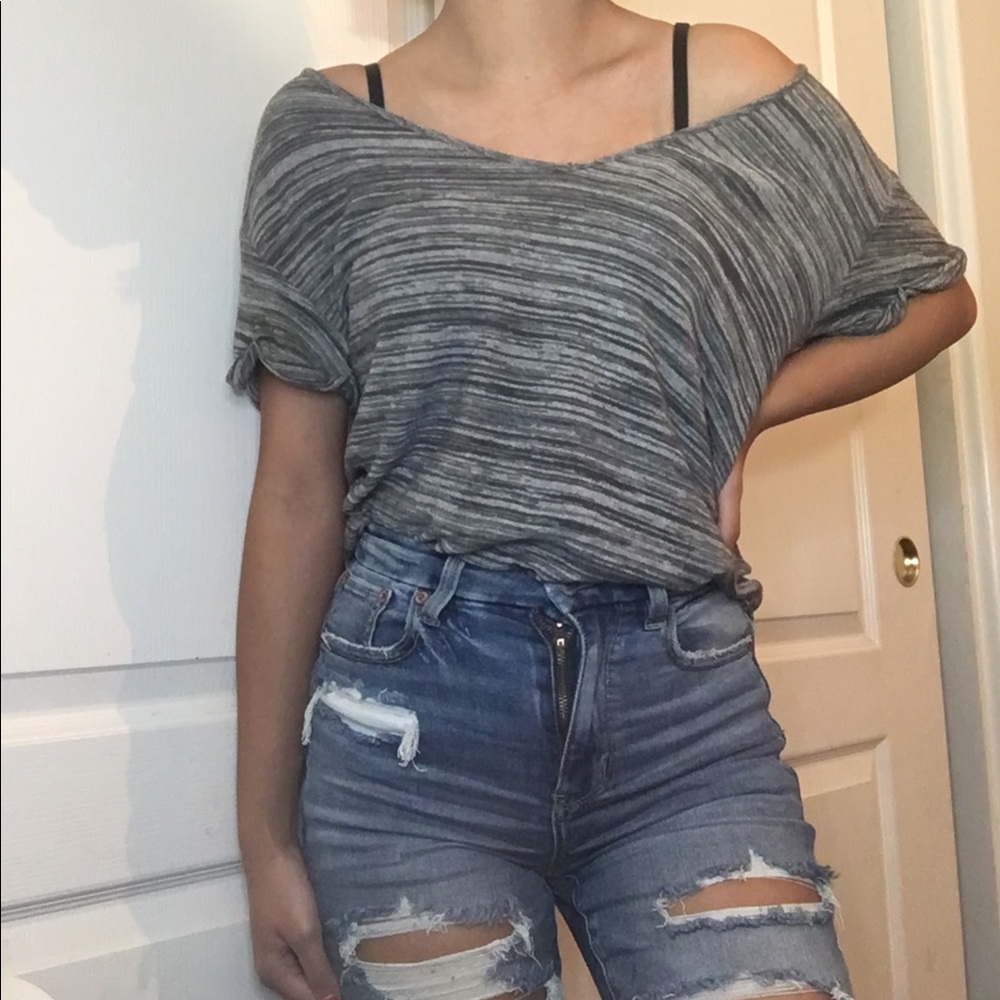 Cute loose grey forever 21 top